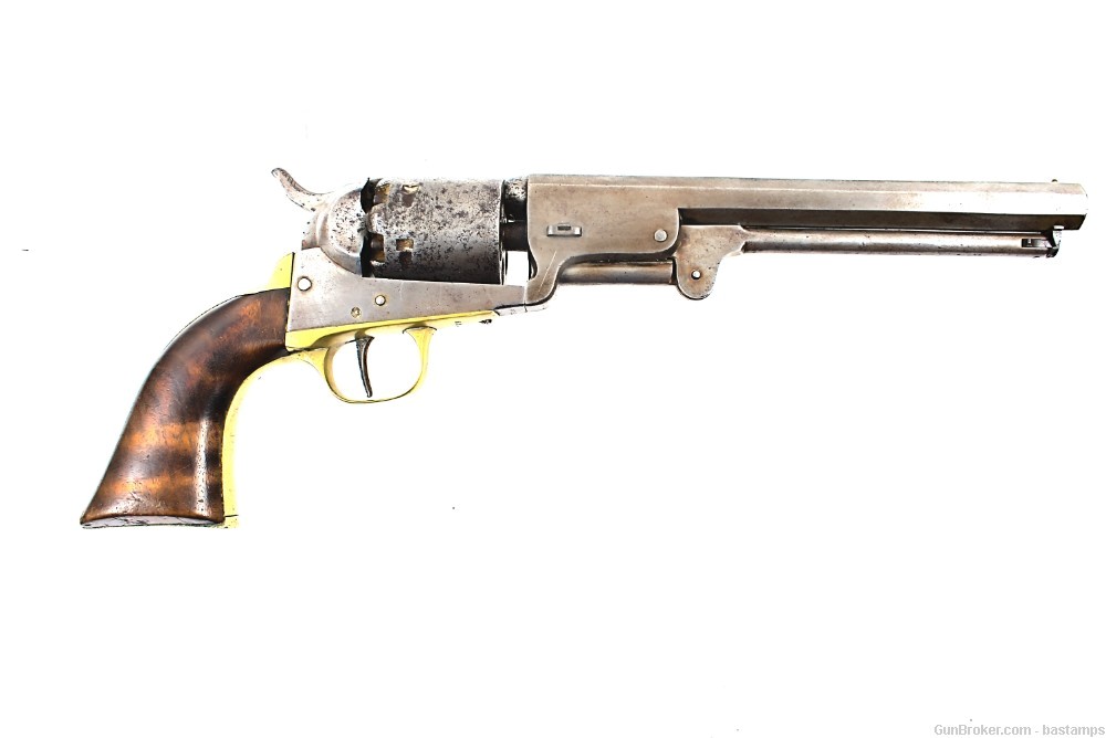 Belgian Colt Brevete 1851 Navy Percussion Revolver–SN:5723 (Antique)-img-1