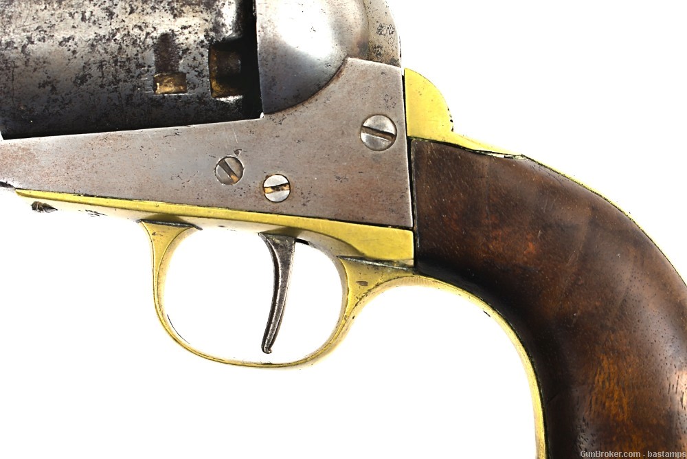 Belgian Colt Brevete 1851 Navy Percussion Revolver–SN:5723 (Antique)-img-16
