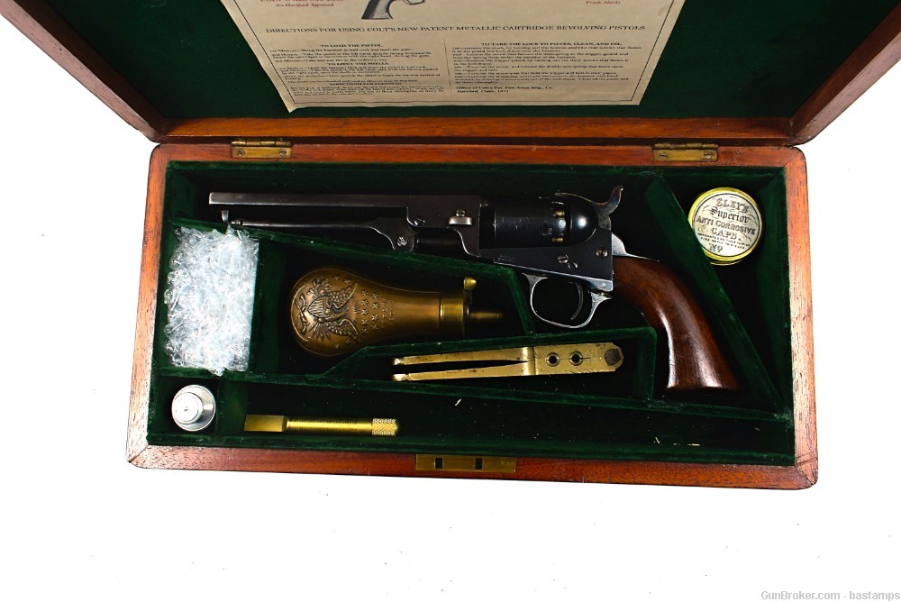 Cased Colt 1849 Pocket .31 Caliber Percussion Revolver–SN:172394 (Antique)-img-1
