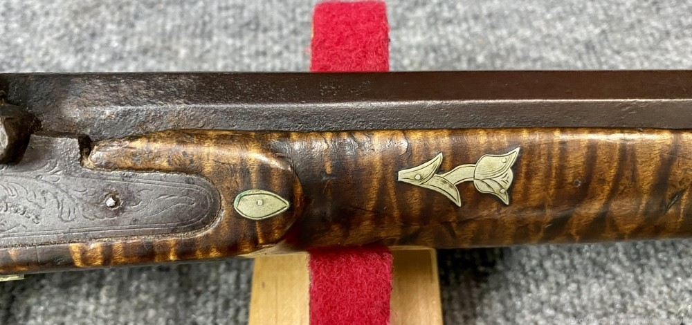 Ornate Inlaid Half Stock .40 Cal Percussion rifle A.W. Spils (Spies) Penny-img-6