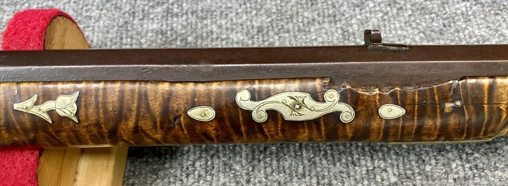 Ornate Inlaid Half Stock .40 Cal Percussion rifle A.W. Spils (Spies) Penny-img-7