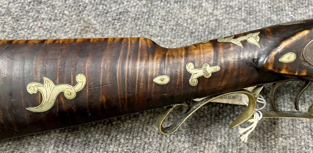 Ornate Inlaid Half Stock .40 Cal Percussion rifle A.W. Spils (Spies) Penny-img-2