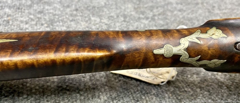 Ornate Inlaid Half Stock .40 Cal Percussion rifle A.W. Spils (Spies) Penny-img-14