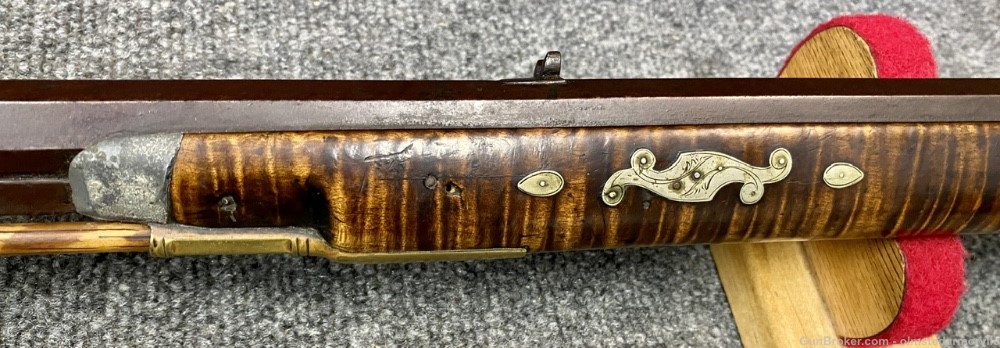 Ornate Inlaid Half Stock .40 Cal Percussion rifle A.W. Spils (Spies) Penny-img-26