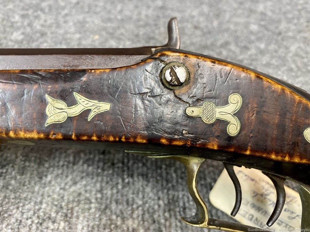 Ornate Inlaid Half Stock .40 Cal Percussion rifle A.W. Spils (Spies) Penny-img-29