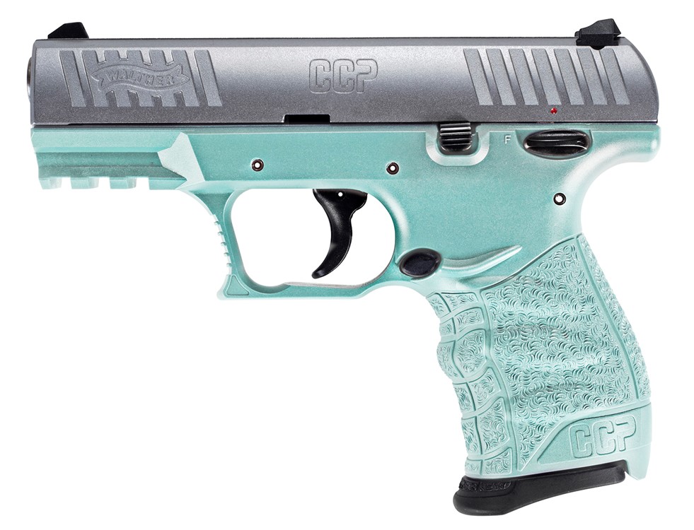 Walther CCP M2, 9mm, 3.54 Barrel, 8+1 Capacity, Angel Blue Polymer Frame, S-img-0