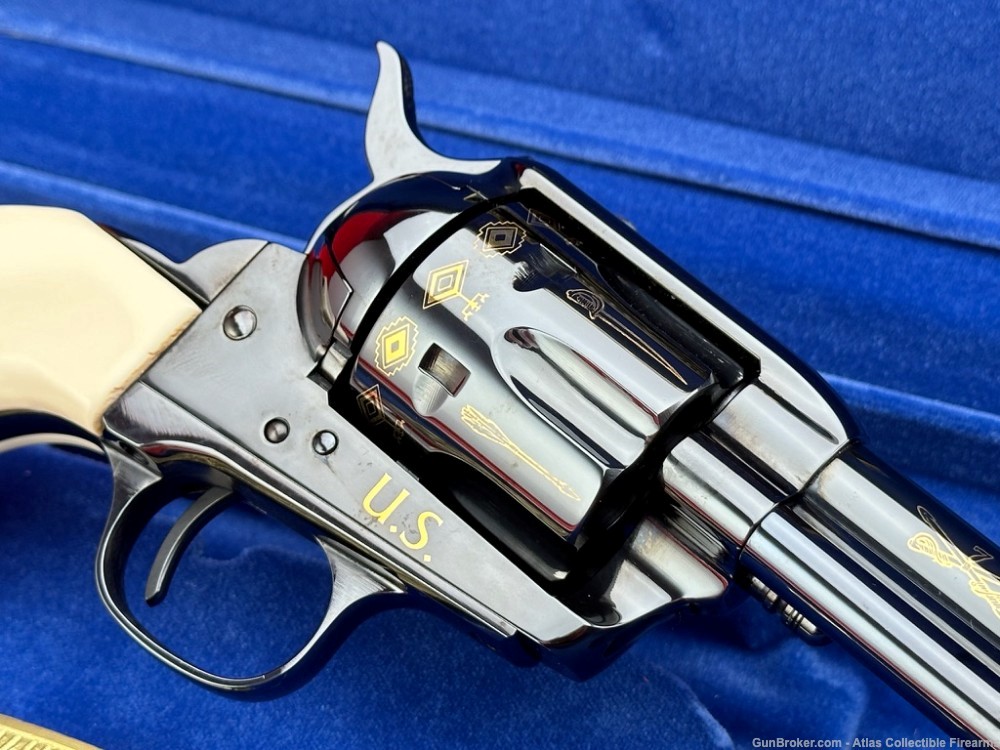 NICE "The Seventh Cavalry Tribute" Uberti SAA 45 Colt |*FACTORY ENGRAVED*|-img-9