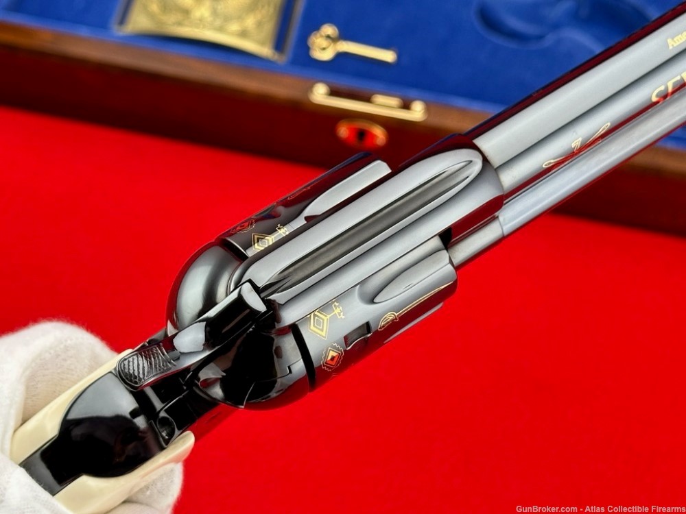 NICE "The Seventh Cavalry Tribute" Uberti SAA 45 Colt |*FACTORY ENGRAVED*|-img-13