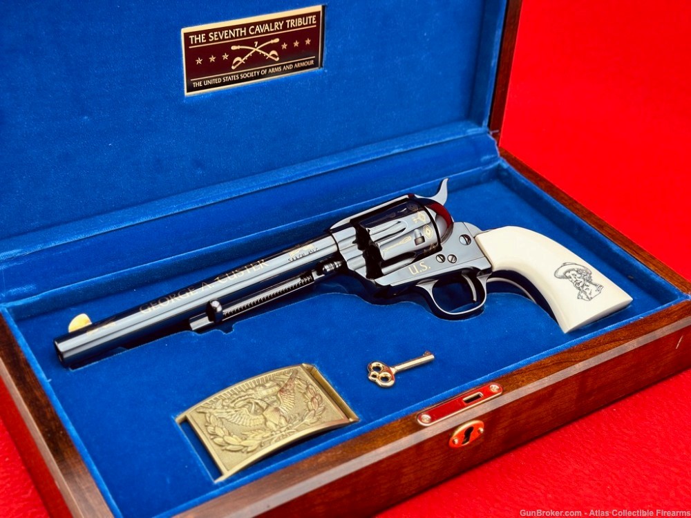 NICE "The Seventh Cavalry Tribute" Uberti SAA 45 Colt |*FACTORY ENGRAVED*|-img-0