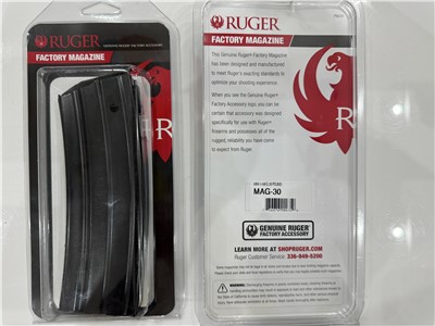 Ruger, Magazine, 223 Remington, 30 Rounds, Fits Mini-14, Steel Blued Finish