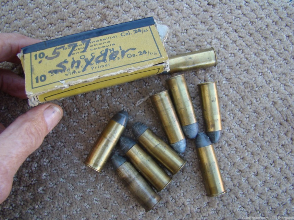 Fiocchi .577 Snyder 9 factory rounds-img-1