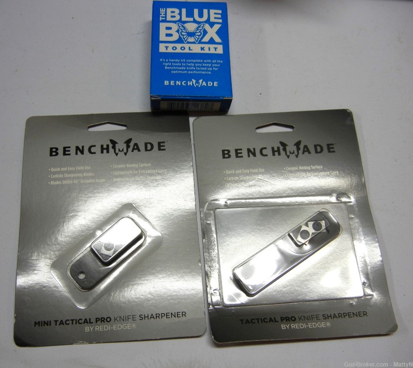 BENCHMADE Sharpeners & BLUE BOX Tool Kit -img-0