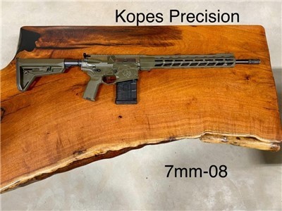 Spring Sale! Kopes Precision 7mm-08 AR-10 Rifle, Olive Drab Green ODG