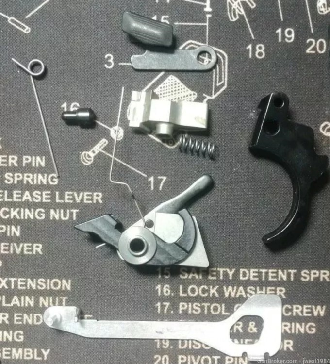Ruger Mark 4 MK IV Target Model Internal Parts Lot - Trigger Hammer ect-img-0