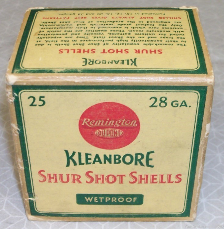 Remington Kleanbore 28 gauge Shur Shot Shells full box #6 chilled shot-img-1