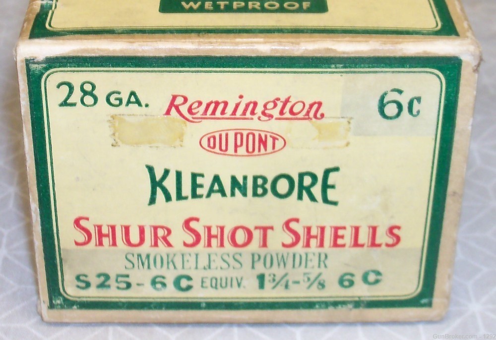 Remington Kleanbore 28 gauge Shur Shot Shells full box #6 chilled shot-img-0