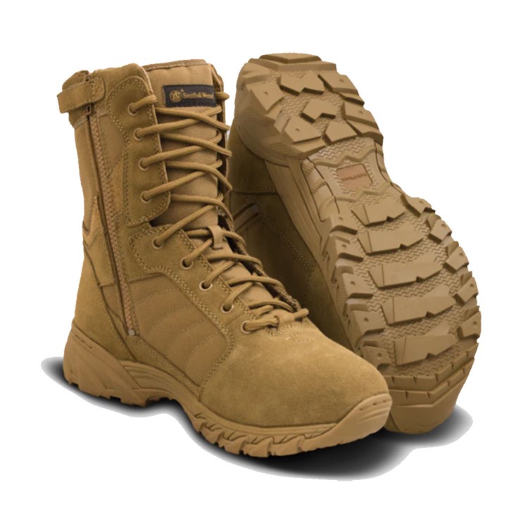 SMITH & WESSON FOOTWEAR Men Breach 2.0 8" Side Zip, Coyote, 10R-img-1