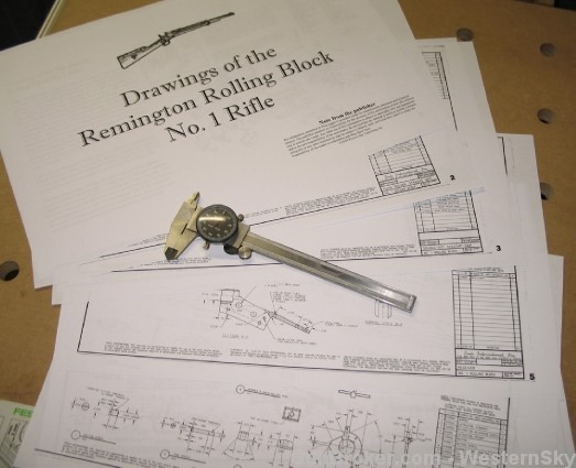 Remington Rolling Block No. 1 Rifle Blueprints!-img-0