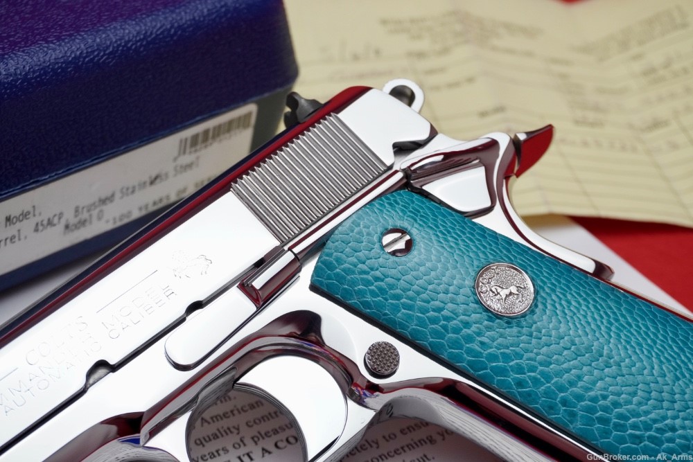2011 Colt Commander 1911 .45acp *BREATHTAKING BRIGHT STAINLESS*-img-2