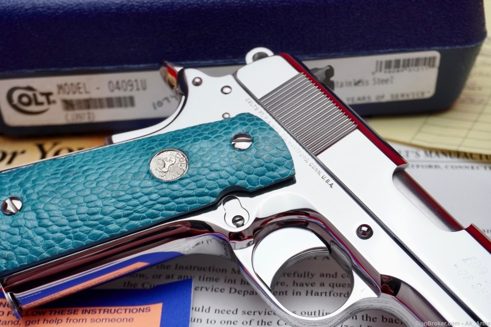 2011 Colt Commander 1911 .45acp *BREATHTAKING BRIGHT STAINLESS*-img-6