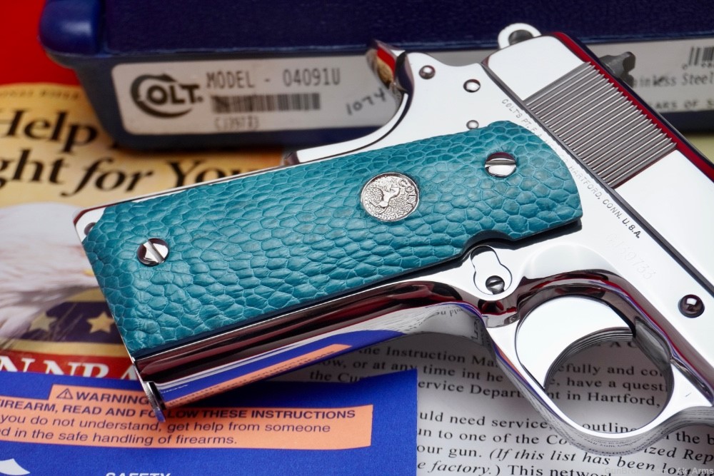 2011 Colt Commander 1911 .45acp *BREATHTAKING BRIGHT STAINLESS*-img-7