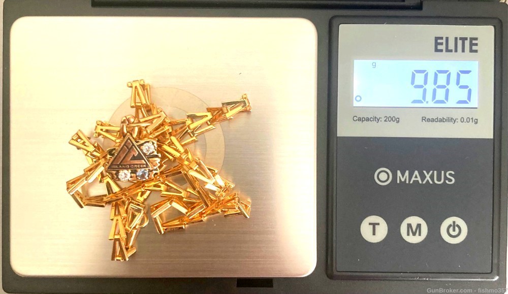 9.5 Grams 14 Karat 14K Gold Chain & Pendant -img-6