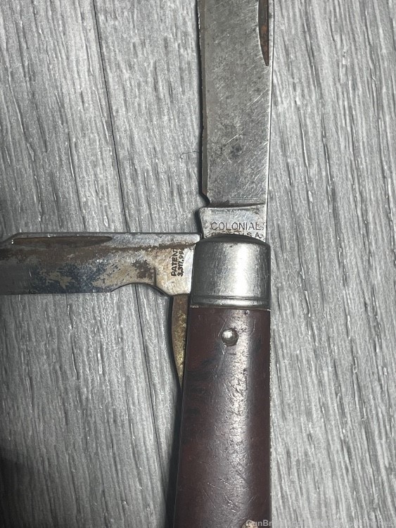 Vintage U.S. Military Colonial Province RI Folding Knife Tool-img-1