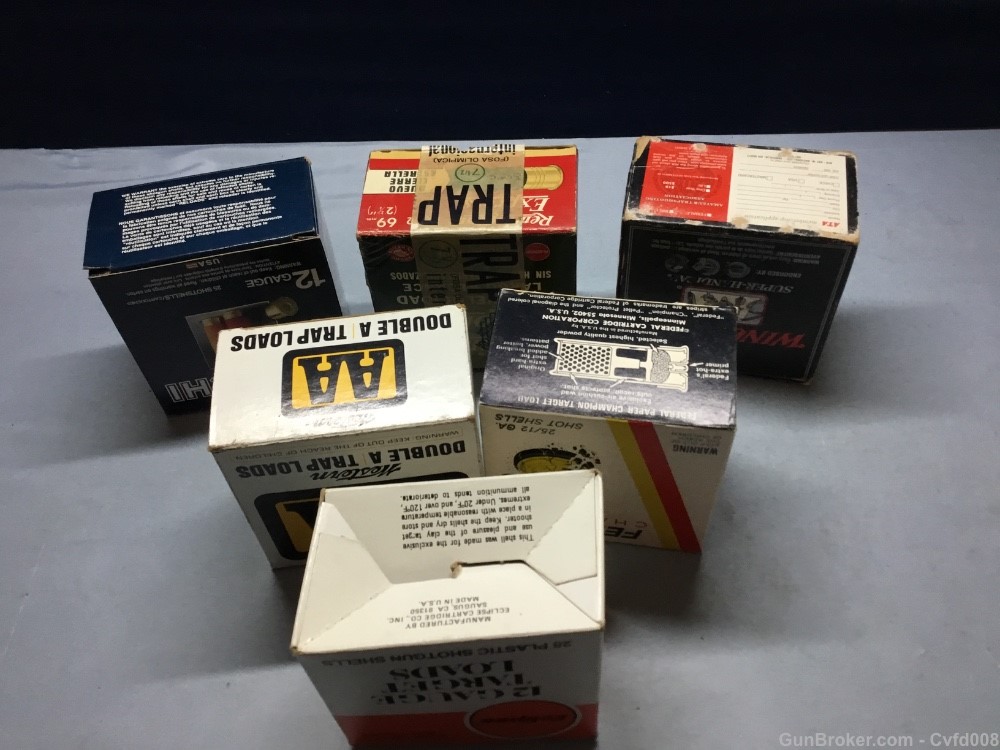 Six Vintage Shotgun Shell Boxes - See Photos - Penny Start - NR-img-4