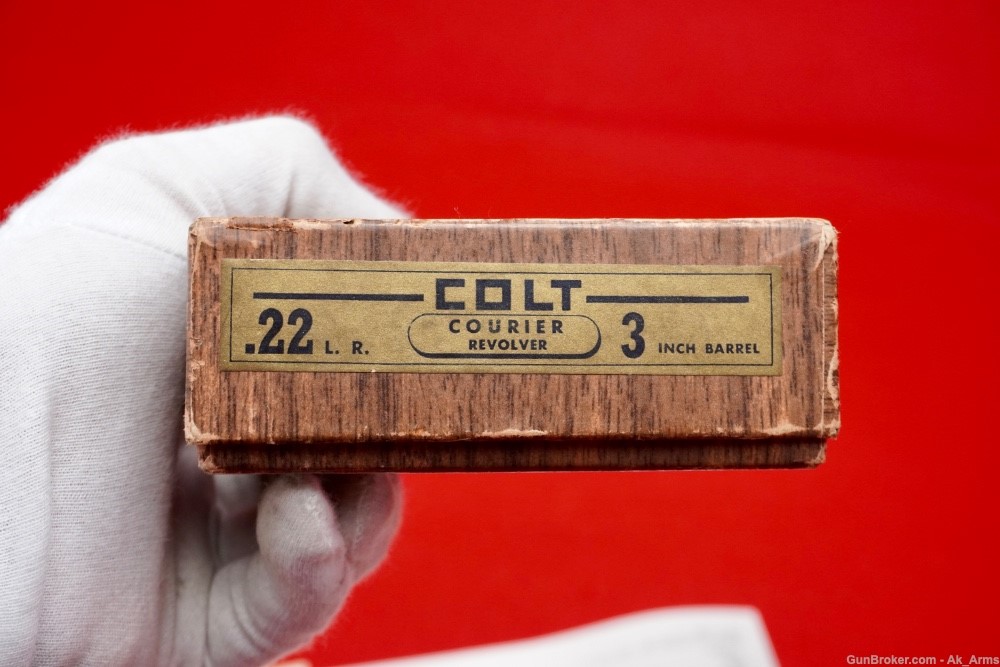 Scarce 1957 Colt Courier 3" .22LR Blue Finish New In Box & Lettered!-img-24