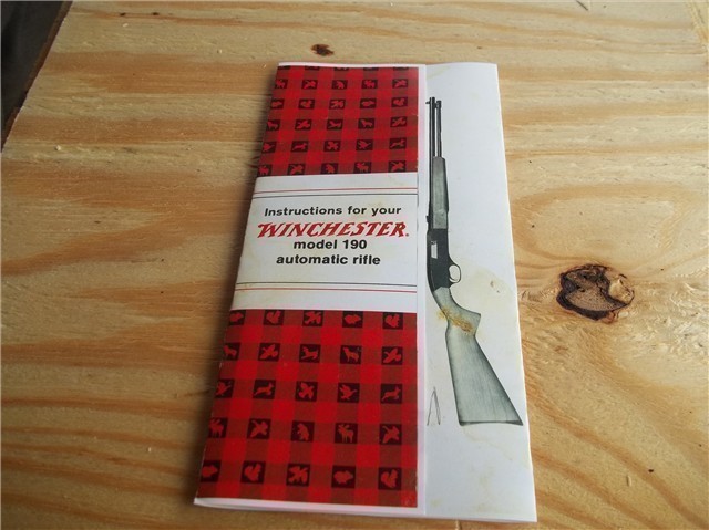 WINCHESTER MODEL 190 Manual dated 12/72 (385)-img-0