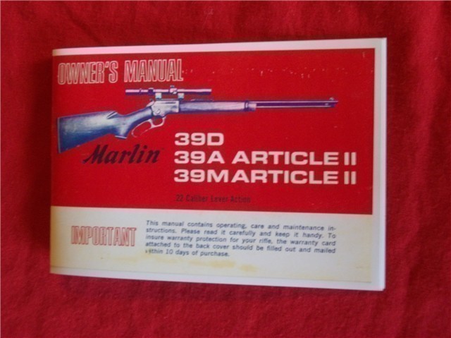 MARLIN  39D 39A 39M 22 Cal.  OWNERS MANUAL (373)-img-0