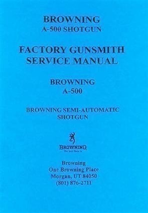 GUNSMITH MANUAL BROWNING A-500 SEMI-AUTO (163)-img-0
