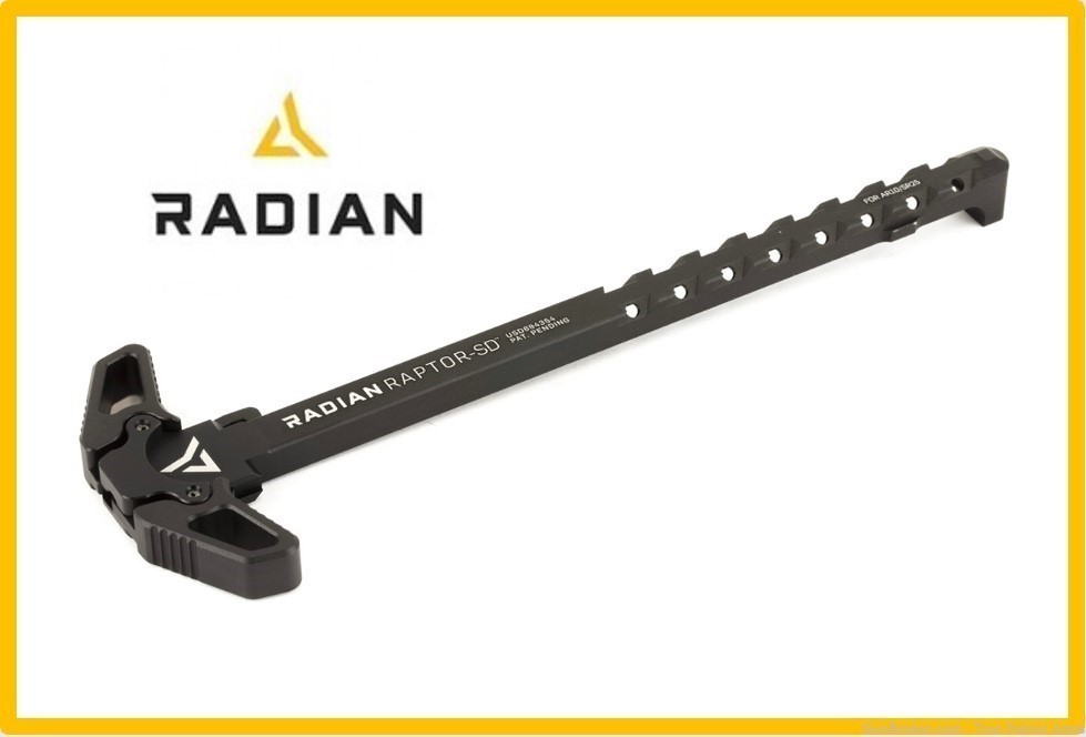 Radian AR-10/SR25 Raptor-SD Ambidextrous Ported Charging Handle R0012 – BLK-img-0