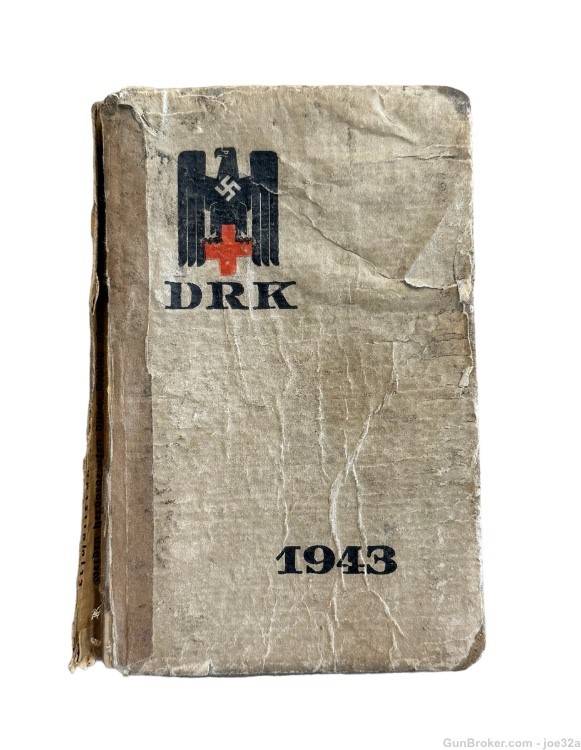 WW2 German SS DRK Calendar Diary Book lot WWII photo NAMED Red Cross 1944 -img-9