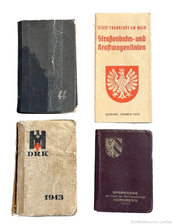 WW2 German SS DRK Calendar Diary Book lot WWII photo NAMED Red Cross 1944 -img-0