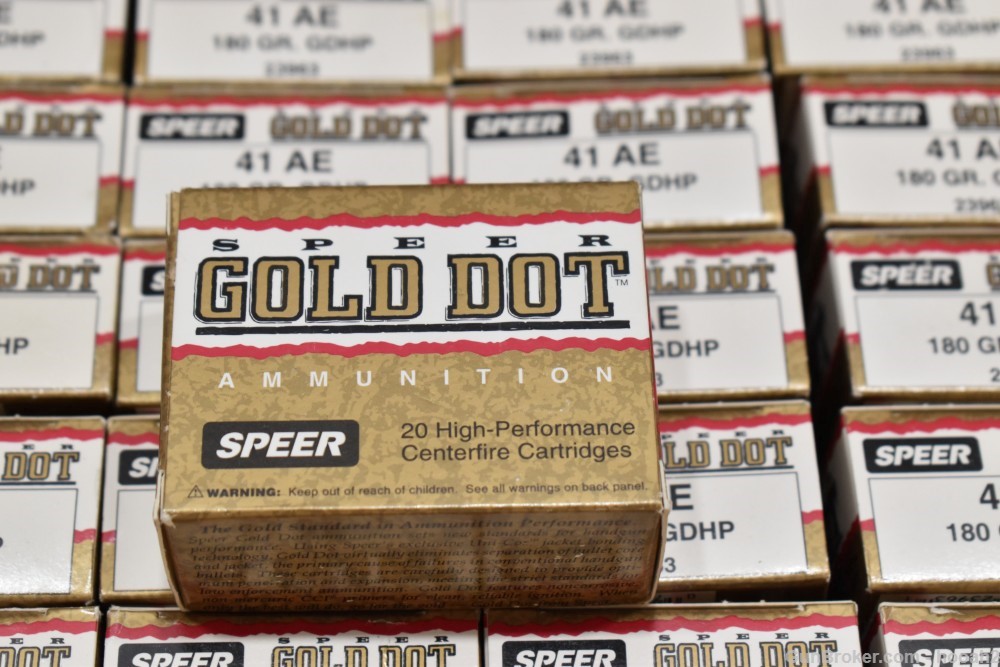 22 Boxes 440 Rds Speer Gold Dot 41 AE Action Express 180 G GDHP Ammunition -img-4
