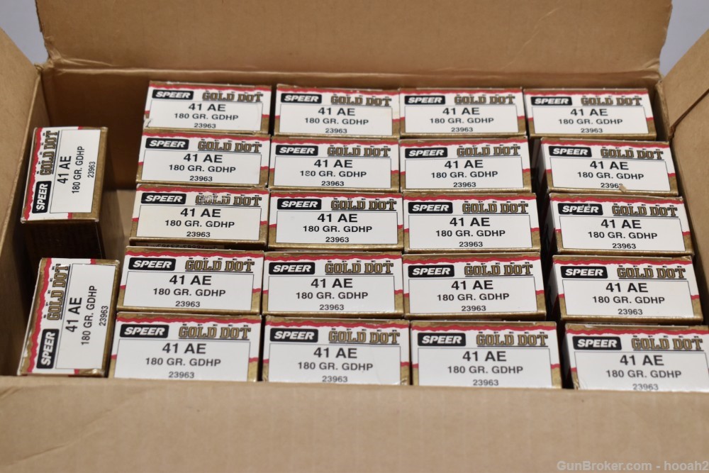 22 Boxes 440 Rds Speer Gold Dot 41 AE Action Express 180 G GDHP Ammunition -img-2