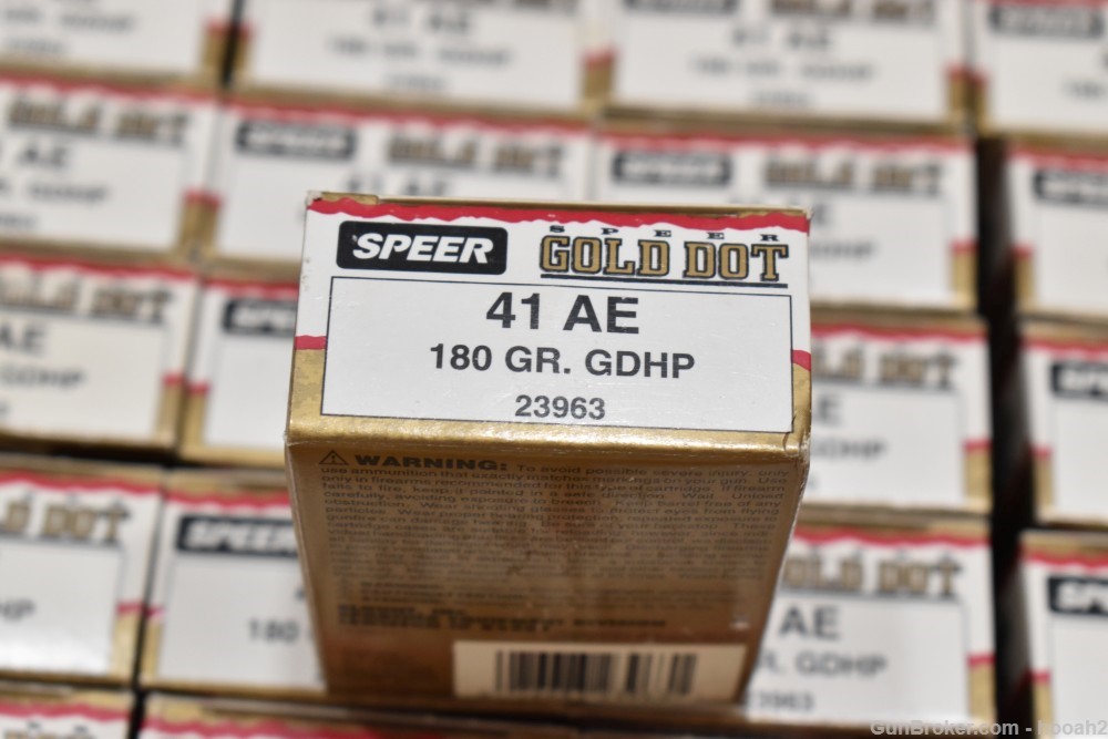 22 Boxes 440 Rds Speer Gold Dot 41 AE Action Express 180 G GDHP Ammunition -img-3