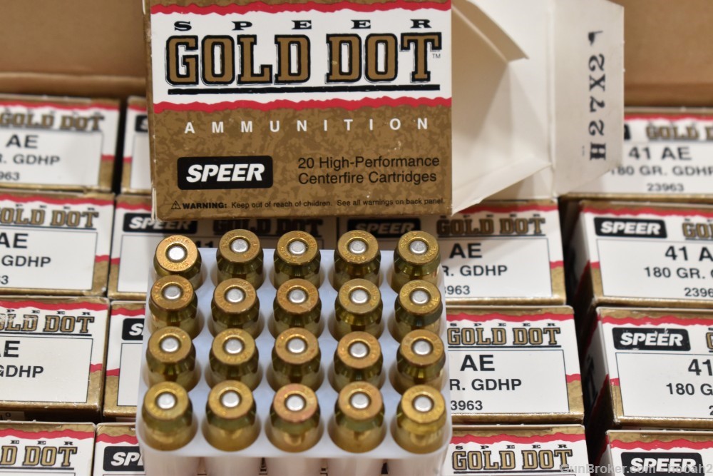 22 Boxes 440 Rds Speer Gold Dot 41 AE Action Express 180 G GDHP Ammunition -img-5
