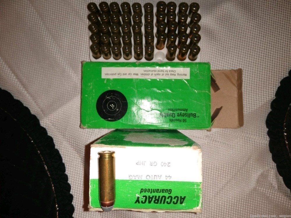 44 auto mag ammo, 70 rounds plus 30 once fired brass-img-0