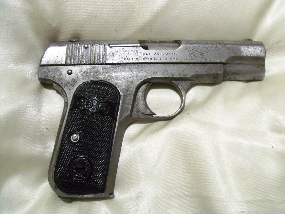 COLT 1903 32ACP PRE WW1 (1916) GREY GUN, 32 CALIBER, EXTERIOR ROUGH NR -img-4