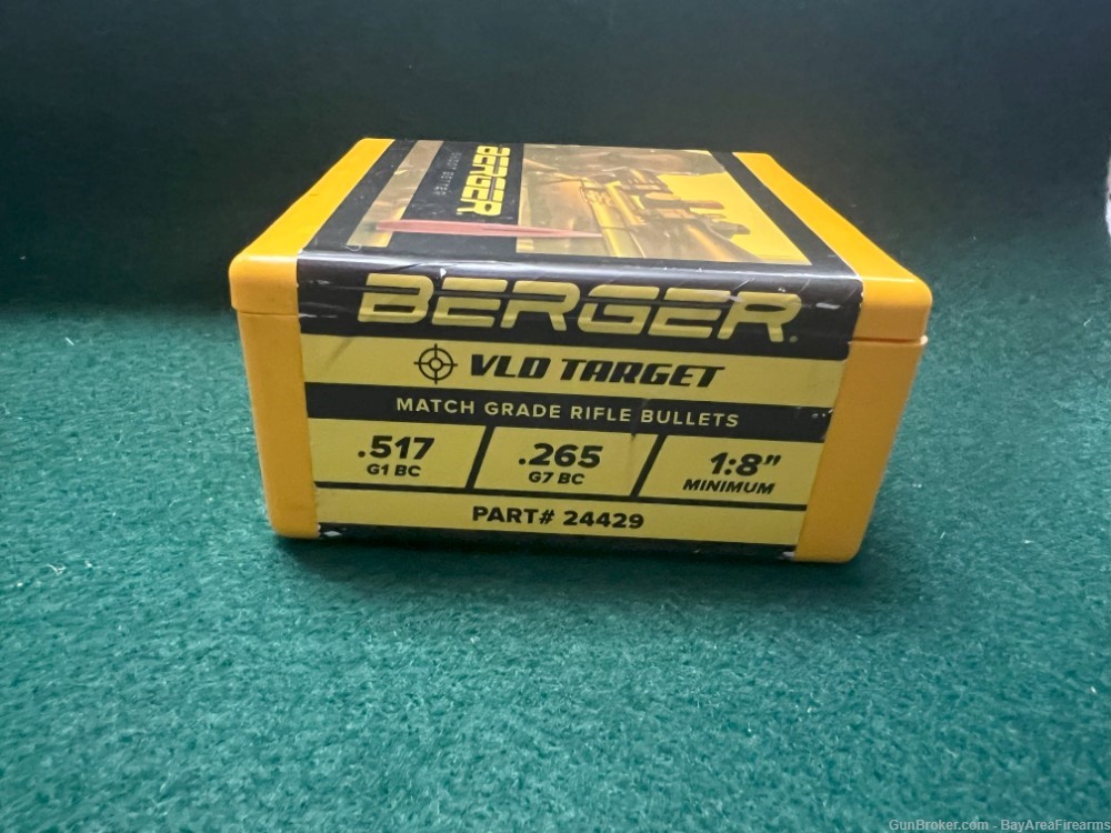 Berger 6mm (.243 Dia) 105gr VLD Match Grade Target Bullet 100/Box - QTY 3-img-2