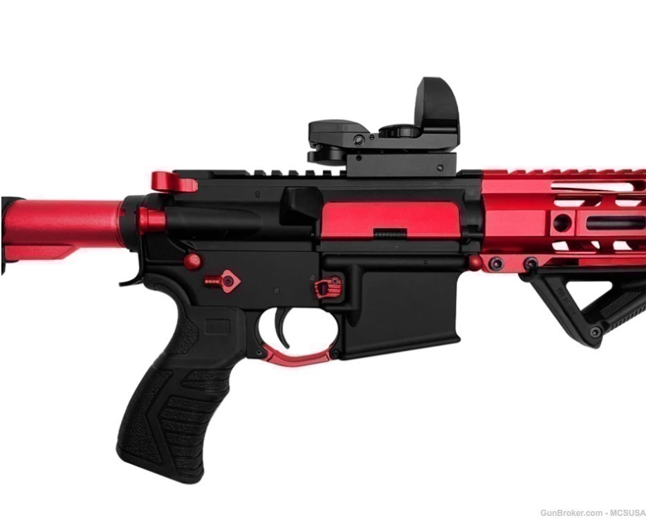 AR15 Anodized Red Extended Takedown Pins -img-1