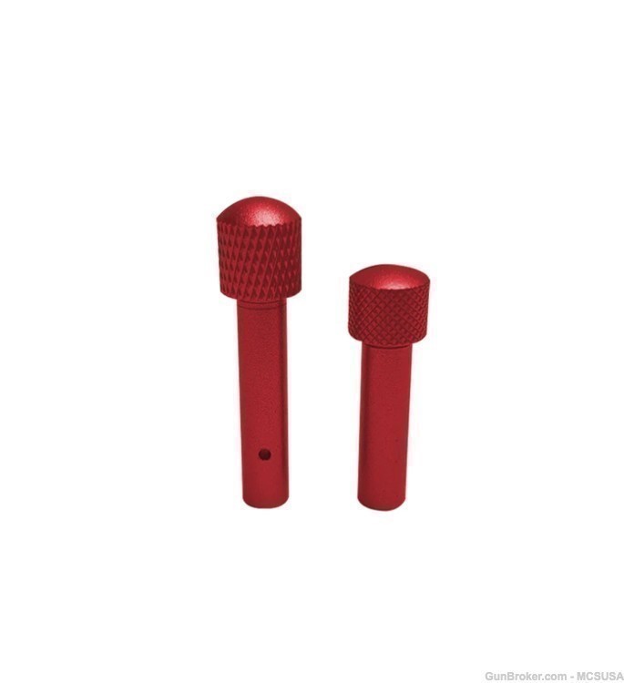 AR15 Anodized Red Extended Takedown Pins -img-0