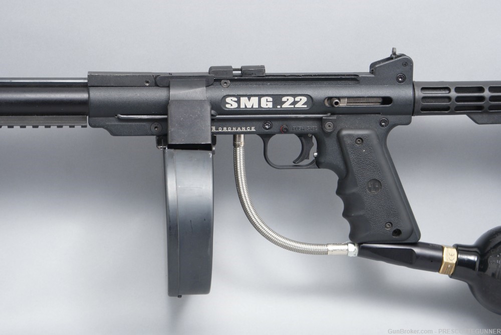 Air Ordnance SMG .22 Belt-Fed Full-Auto Pellet Rifle Penny Start $.01 NR-img-4