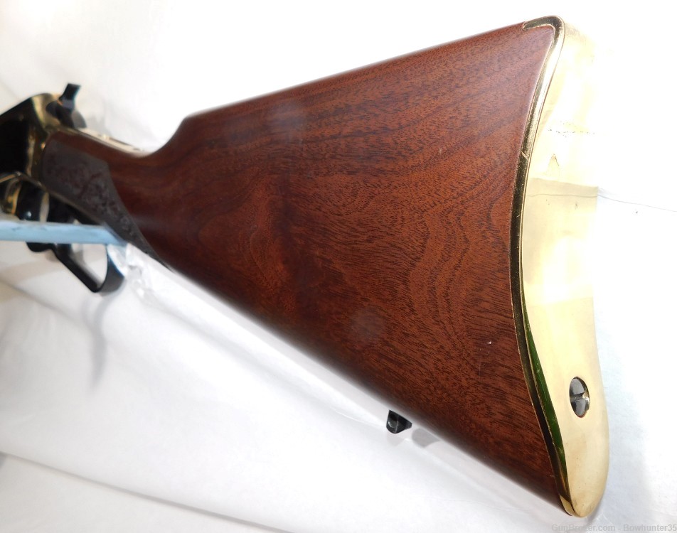 Henry 38-55 Winchester Side Gate Lever Action Engraved Checkering Rifle-img-5