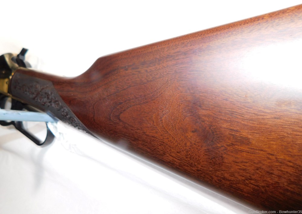 Henry 38-55 Winchester Side Gate Lever Action Engraved Checkering Rifle-img-6