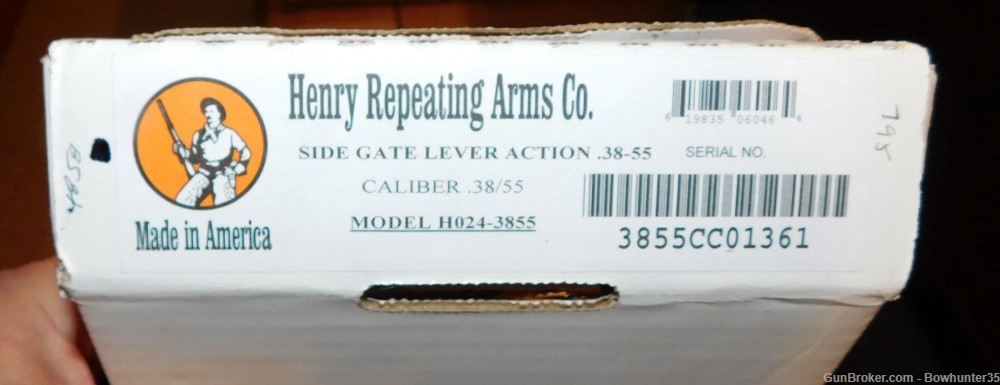 Henry 38-55 Winchester Side Gate Lever Action Engraved Checkering Rifle-img-1
