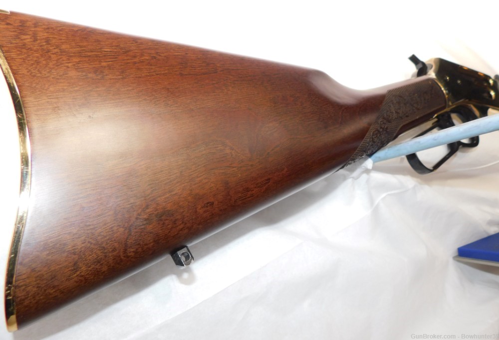 Henry 38-55 Winchester Side Gate Lever Action Engraved Checkering Rifle-img-15