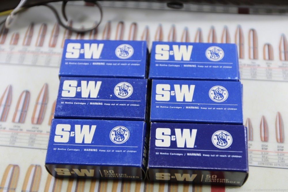 Smith & Wesson 22 Long Rifle Pistol Match 1 Box 50 Rnd Vintage Mfg 1970 F/S-img-1